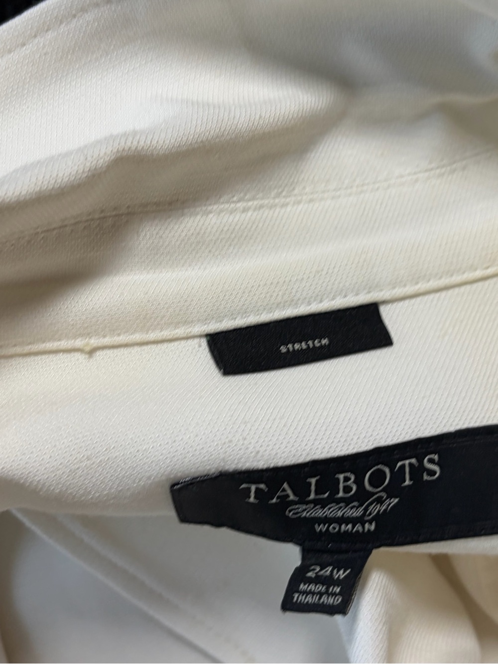 Talbots White Lightweight Drawstring Jacket - Picture 9 of 13